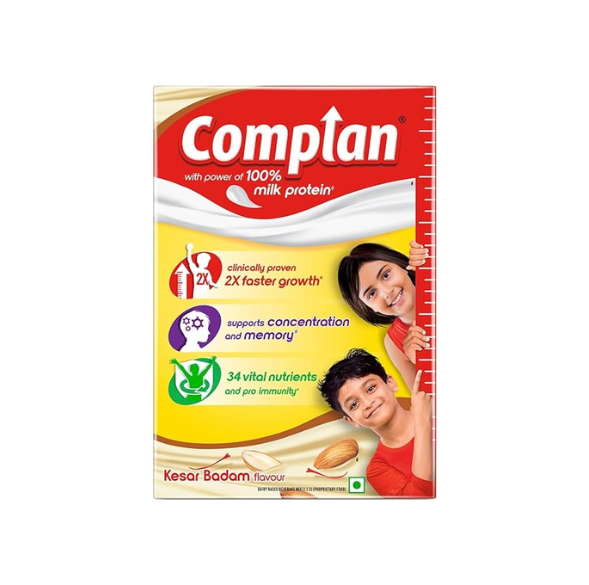 Complan Nutrition Drink Powder for Children, Kesar Badam Flavour